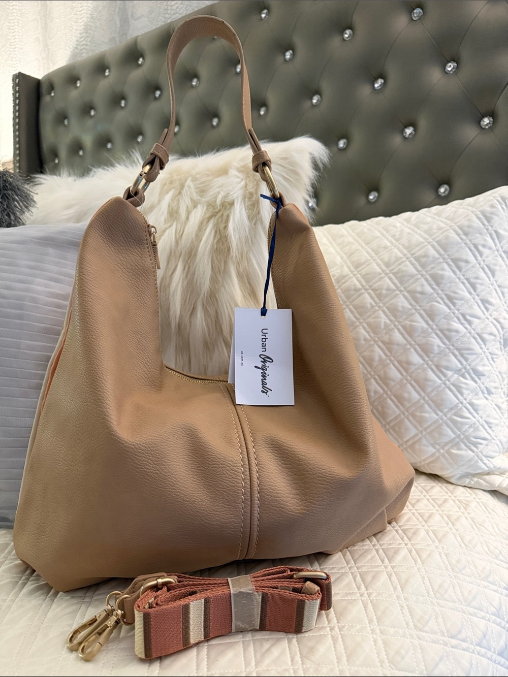 Urban Originals Taupe Bag NWT